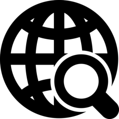Global Search Interface Symbol Outline Svg Vector, Free Vectors File